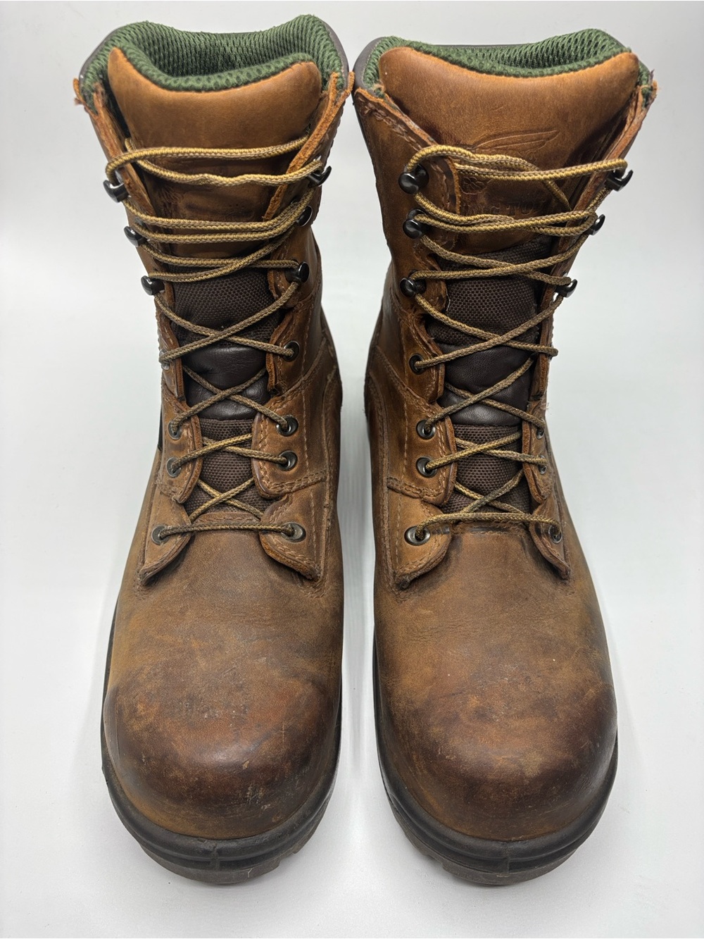 Red Wing Men’s King Toe Brown Leather Lace Up Safety Toe Boots Size 11.5 EE
